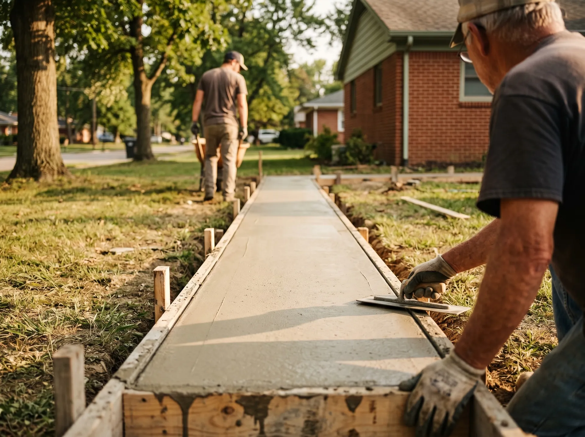 Footings project in Evansville IN
